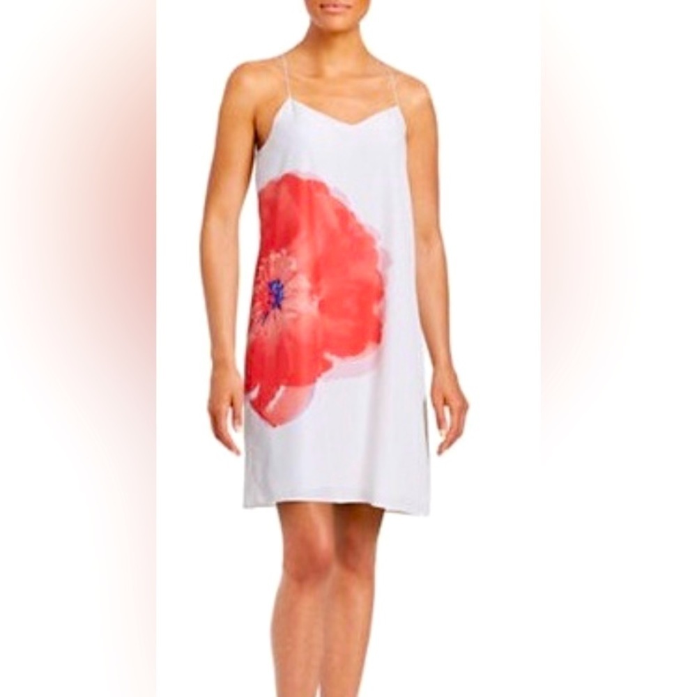 Cece rare flower slip dress 90s $120 classic summer floral party cocktail boho